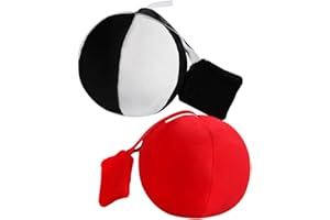 GARIOUANS 2pcs Chasing Red Ball Toy Fabric Montessori Soft Ball Boy Girl Cognitive for Months Boy Girl