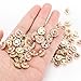 Premium Crystal Rhinestones Sew on, 50Pcs Bright Flatback Beads Buttons with Diamond, DIY Craft Perfect for Clothes Garment, Clothing, Bags, Shoes, Dress, Wedding Party Decoration (Rose Gold)