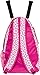 LISH Deuce Tennis Racket Backpack - Women's Geometric Square Printed Tennis Racquet Holder Bag (Rose)