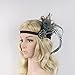 Aniwon Flapper Headband Elastic Feather Headband with Rhinestone Decoration