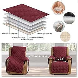 TOMORO Non-Slip Oversized Loveseat Recliner