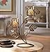 1 X Adorable Double Wise Owl Owls on Branch Metal Votive Candle holder Candle Stand
