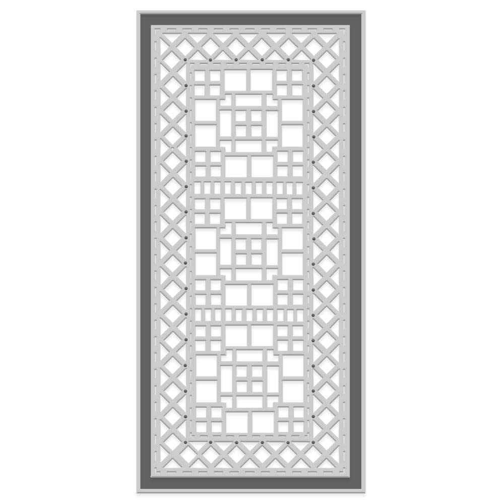 Sweet Dixie Metal Cutting Dies Tall Geometric Panel, Silver, SDD593