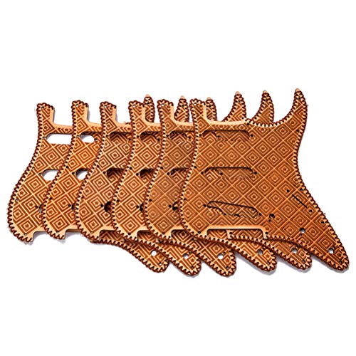 image for LIOOBO Wood Single Coil Pickguard Pickups for Fender Stratocaster Stra