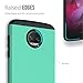 TUDIA DualShield Designed for Moto Z2 Force Case, [Merge] Dual Layer Slim Hard Matte Back Heavy Duty Case for Motorola Moto Z2 Force (Mint)
