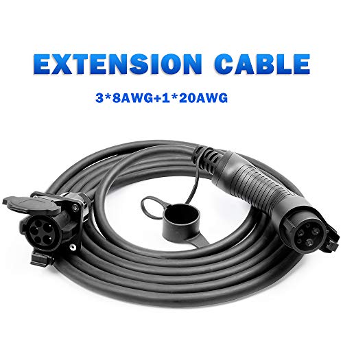 Morec J1772 Extension Cable, 40Amp 20ft EV Extension Cord