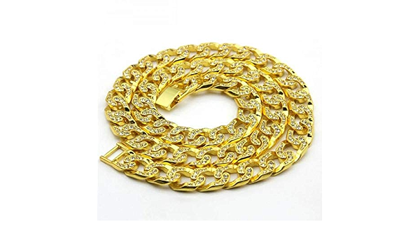Iced Out Bling Rhinestone Cuban Link 