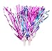 UPSTORE 2Pairs Long 30cm/11.8inch Colorful Kids Children Scooter Bike Tassel Ribbon Handlebar Streamers Pom-pom Pair Bicycle Grips Sparkle Hand Grip Baby Carrier Decoration Accessoriesthumb 1