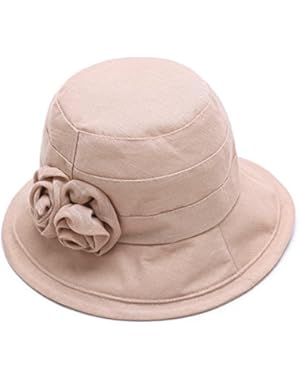 Summer Sun Beach Flower Bucket Hat Cap for Women