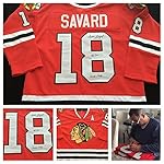 Denis Savard Chicago Blackhawks Signed Autograph Red Jersey #18 JSA COA