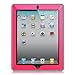 Fintie iPad 2/3/4 Case - CaseBot Tuatara Series Rugged Unibody Dual Layer Hybrid Full Protective Cover with Built-in Screen Protector and Impact Resistant Bumper for iPad 4, iPad 3 & iPad 2, Magenta