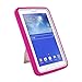 PINK WHITE Heavy Duty Hybrid Case Cover Skin for Samsung Galaxy Tab 3 7