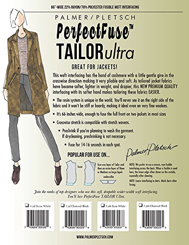 Perfect Fuse Tailor Ultra Black/Charcoal One Yard