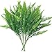 Bird Fiy 4Pcs Artificial Boston Fern Bush Plant Shrubs Greenery Bushes Indoor Outside Home Garden Office Verandah Wedding Decor