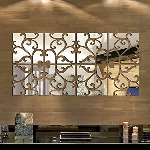 2106 Enlarge Your Home 32Pcs/Set 3D Mirror Wall Stickers Home Decor Acrylic Mural Big Sticker Home Decoration Pegatinas De Pared