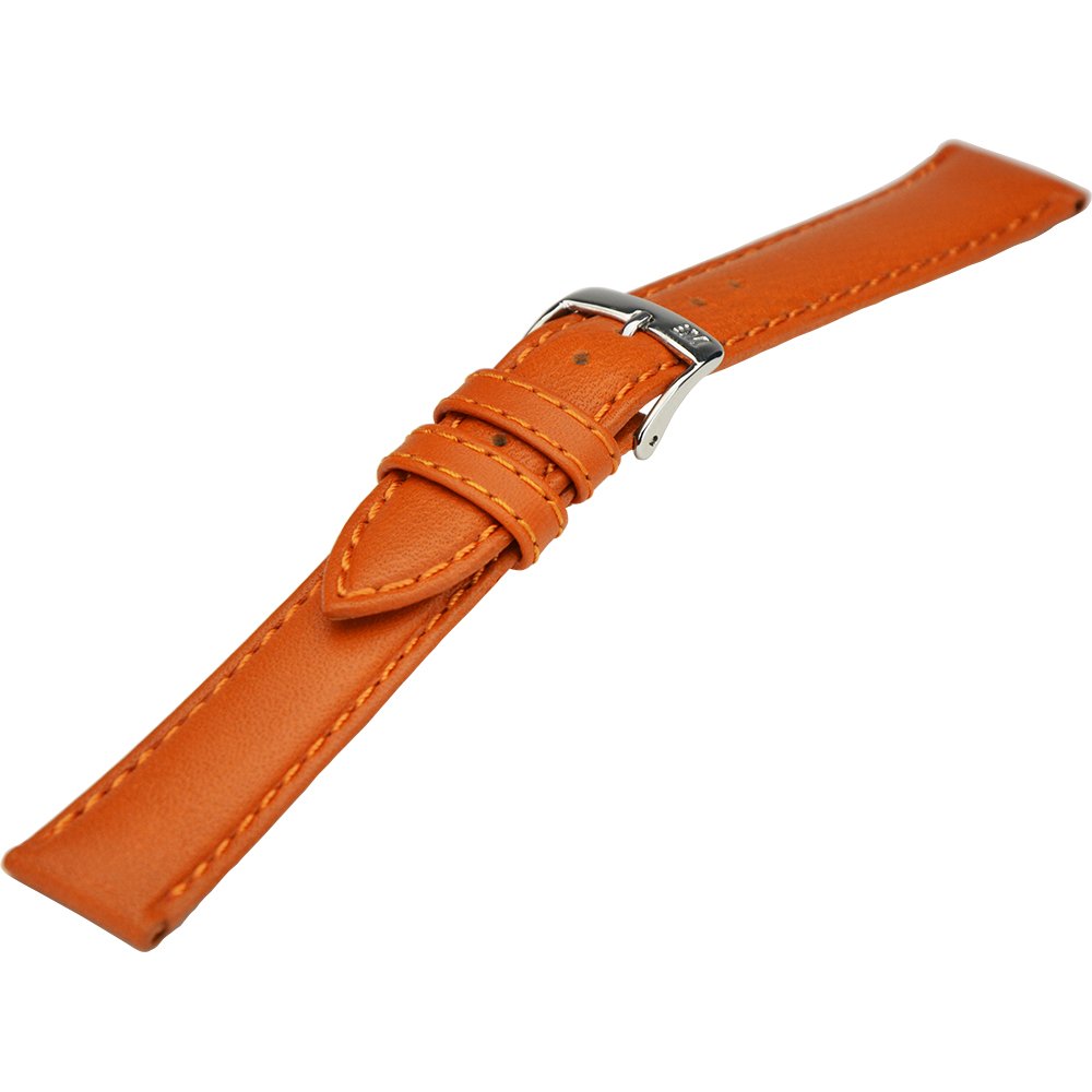 Morellato 16 mm brown genuine leather watch strap with stainless steel pin buckle A01X2785237086CR16