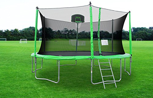 Merax-12-Feet-Round-Trampoline-with-Safety-Enclosure-Basketball-Hoop-and-Ladder