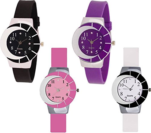 Swadesi Stuff Analogue Multicolor Dial Women's & Girl's Combo Of 4 Watch