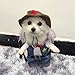 Meihejia Halloween Costume for Cat and Small Dog, Funny Cowboy Costume Hat Suit - L