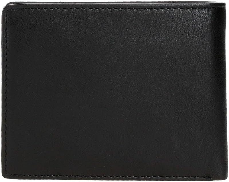 Indiana Cartera Horizontal con Monedero Negro 12,5x9,5x1 cms Piel by Joumma Bags