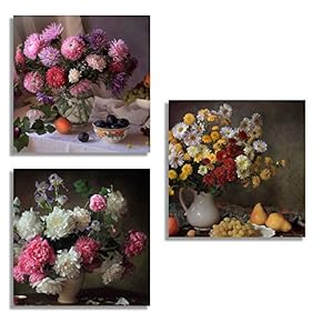 3 Piece Canvas Wall Art for Living Room Bedroom Home Artwork Popular Art Paintings Ready to Hang - 12"x12"x3 Panels