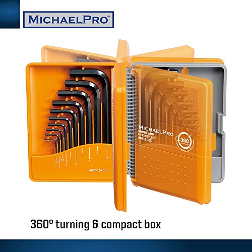 MichaelPro MP001046 Allen Wrench Set Metric and Standard Short Arm