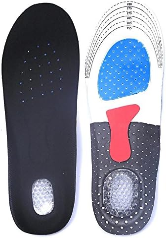 2 pack Unisex Full Length Orthotic Arch Support Sport Shoe Pad Sport Running Gel Insoles Insert Cushion for Men Women (Man38 46)