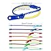 Jetec 60 Pieces Zipper Bracelet Friendship Fidget Bracelet Party Sensory Bracelet Toys Favors for School Students Kids Birthday, Mixed Colors