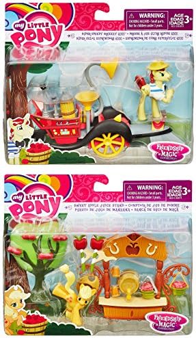 My Little Pony Friendship is Magic Collection Super Speedy Squeezy 6000 Set &amp; Sweet Apple Juice Stand Set