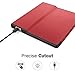 MoKo Case for All-New Kindle Oasis (9th Generation, 2017 Release) - Premium Ultra Lightweight Shell Cover with Auto Wake / Sleep for Amazon Kindle Oasis E-reader Case, RED