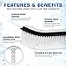 The Lazy Sharks Pool Cleaning Brush, Set of 3, Swimming Pool Brush Head for Cleaning Pool Walls, Cleaning Scrub Brush, Sizes 18, 10 Inches