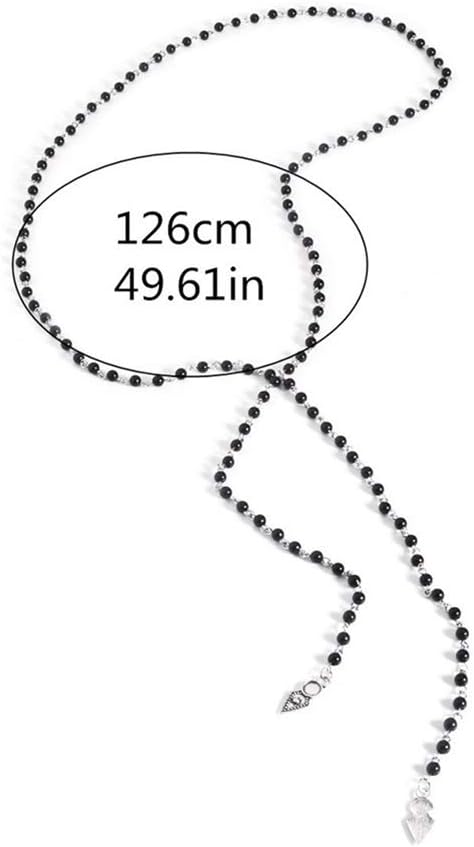Muranba Women Fashion Long Vintage Pearl Necklace Choker Chains Charm Necklet