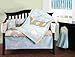 Jessica Breedlove Noahs Ark 6 Piece Crib Set, Blue/Brown  ~ Pem America