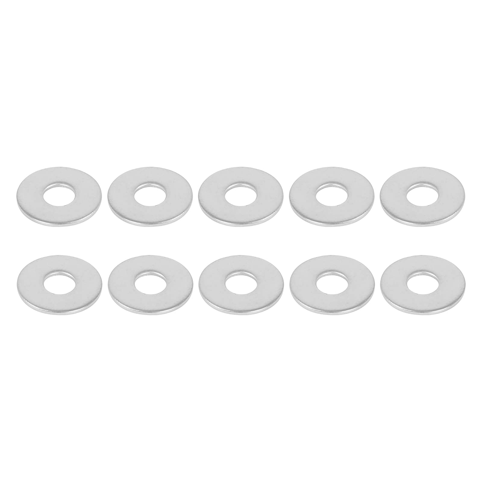 DTGN 5mmx15mmx1mm(IDxODxT) Stainless Steel Flat Washers - 110Pack - Good for Industrial Machinery - Flat Ring Gaskets - Silver Tone