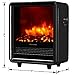 RICHFLAME Olivia 1500W Portable Electric Fireplace Heater Stove 12 inch, Black