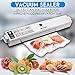 Welhunter Vacuum Sealer,Food Vacuum Packing Machine with Vacuum Hose Automatic Vacuum Sealing System for Dry Food Preservation or Compact Things