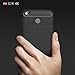 LIKESEA Carbon Fibre Style Case for Xiaomi Redmi 4/ Redmi 4X, Premium Soft TPU Gel Protective Cover with Shock-Absorption and Anti-Scratch, Black
