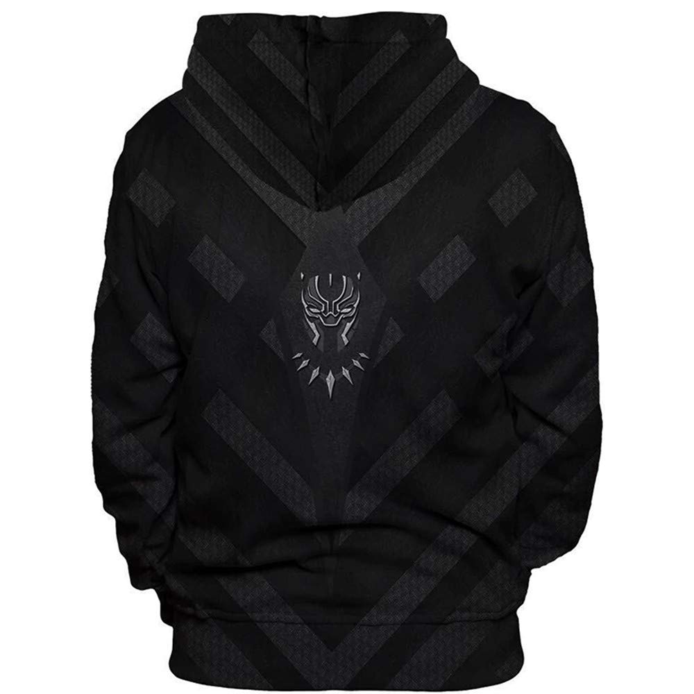 Geromg 3D Print Hoodies Men 2018 Black Panther Cosplay Hoody Sweatshirt Fashion Hipster Streetwear Tops Pullovers Top