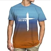 Christian Shirts for Men Jesus Faith Cross Religious Sayings Tshirt Vintage Bible Verse Inspirational Tee Tops