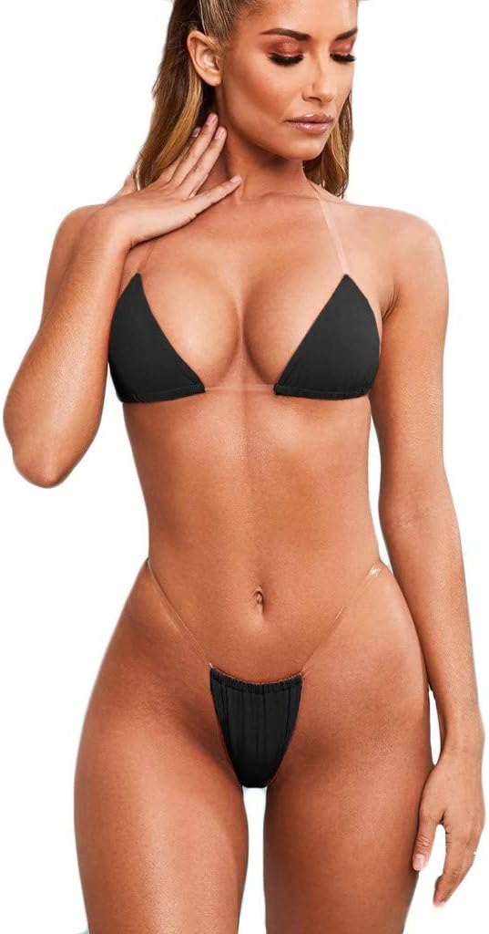SSUPLYMY Hot Micro Bikini Mini G-String Thong Bathing Suits For Women Two Piece Swimwear Brazilian Bikini Thong Set G-String Tanga Swimsuit Bottom Set