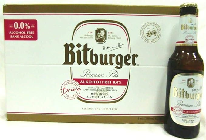 Amazon Co Jp ビットブルガー ドライブ 0 0 ノン アルコール 330ml瓶 24本 食品 飲料 お酒