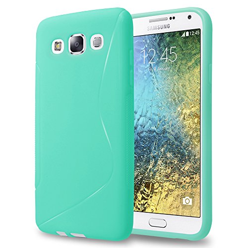 Galaxy e5 case, townshop mint soft tpu skin s line desi…