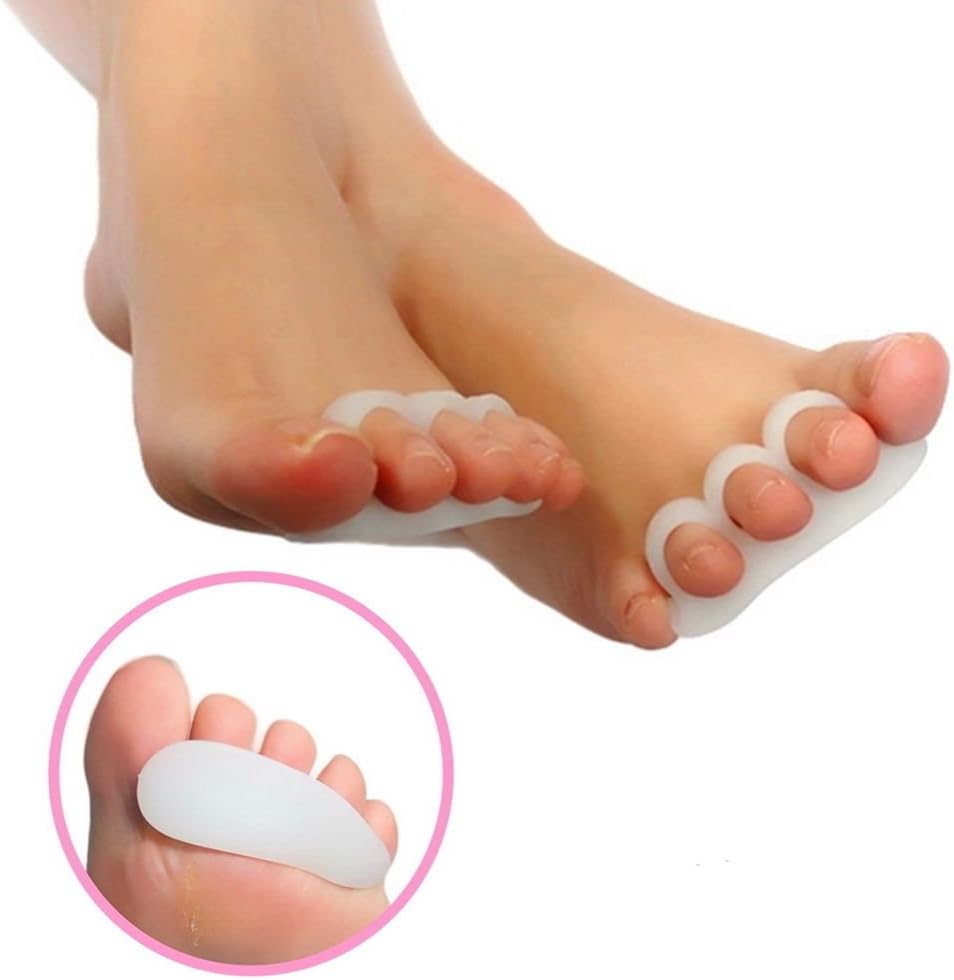 2 Pair Pedimend Medicated Silicone GEL TOE SQUEEZING AVOIDING SEPRATOR, Separates & Cushions Toes / Feet, Bunion Pain Relief - Image 3