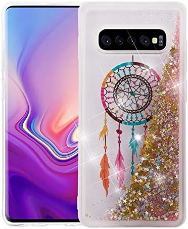Casey Waterfall Case for Samsung Galaxy S10+ / S10 Plus Case [Sparkle Bling] [Flowing Liquid Quicksand Glitter Sand] Protective Hybrid TPU Bumper Back Phone Cover (Dream Catcher)