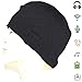 Wireless Music Beanie Headphone hat Women Winter Warm Knit Hats Cap Ink Black