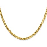 Auriga Fine Jewelry 14K Gold 4.15mm Semi-solid Wheat Chain Necklace