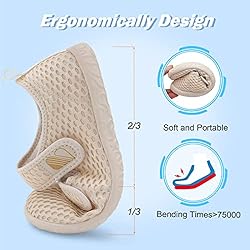 Besroad Womens Extra Wide House Slippers Breathable