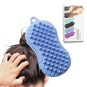 Body-BrushSilicone-Body-Brush-Childrens-Bath-Silicone-Brush-Exfoliating-Body-Scrubber-for-Washing-Hair-and-Bathing-Multifunctional-Massage-Brush-Blue-blue Body Brush,Silicone Body Brush Children's Bath Silicone Brush Exfoliating Body Scrubber for Washing Hair and Bathing…