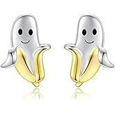 Hypoallergenic Fruit Stud Earrings for Young Ones 925 Sterling Silver-Tiny Fruit Jewelry Gifts for Women