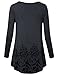 Lotusmile Casual Tunics, Womens Blouses Tops for Leggings Floral Print Shirt